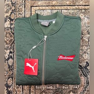 NWT Budweiser Puma Bomber Jacket